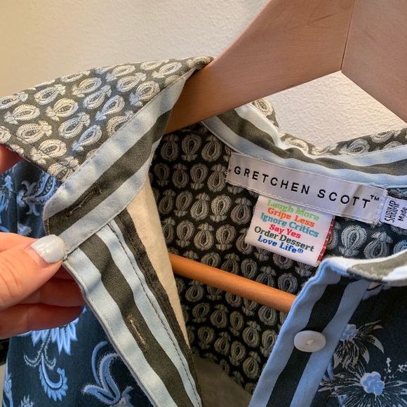 Gretchen Scott Designs button down top - Picture 5 of 6